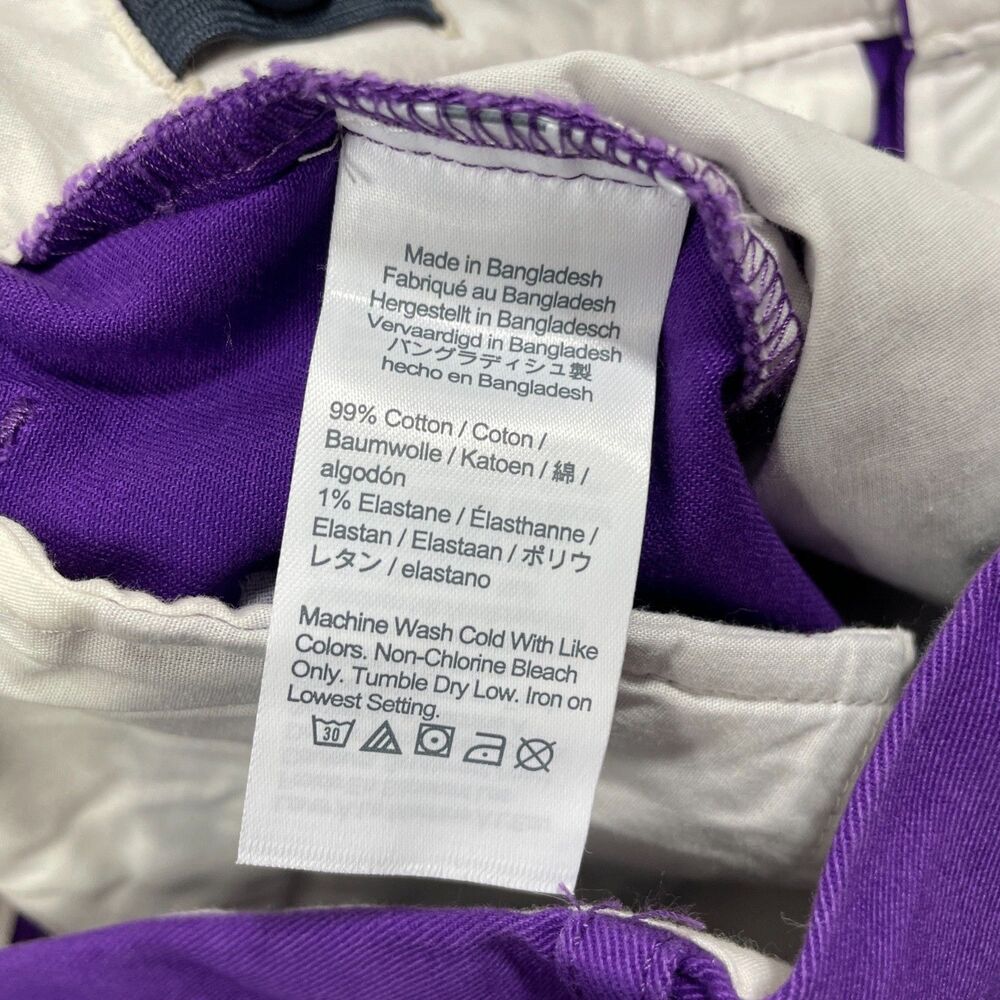 Crewcuts‎ 16 Reimagined Adjustable Waist Pockets Deep Purple Cotton Blend - Picture 4 of 7